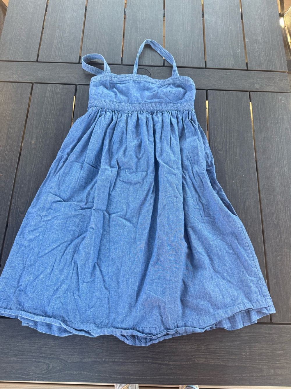 J. Crew Blue/Denim A-Line Dress